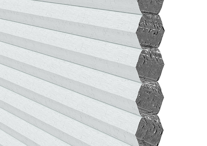 Celeste (Blackout), Talc - Pleated Blind - Image 4